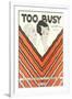 Too Busy Sheet Music-null-Framed Art Print