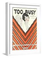 Too Busy Sheet Music-null-Framed Art Print