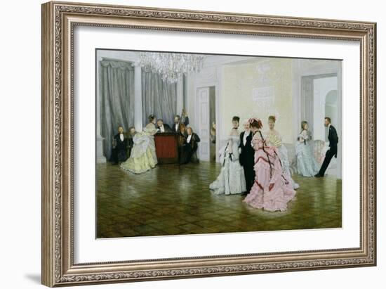 Too Early, 1873-James Tissot-Framed Giclee Print