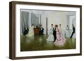 Too Early, 1873-James Tissot-Framed Giclee Print
