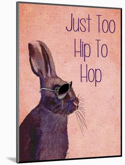 Too Hip to Hop Pink-Fab Funky-Mounted Art Print