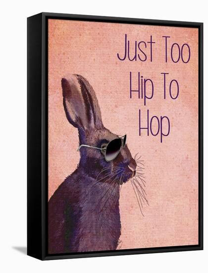 Too Hip to Hop Pink-Fab Funky-Framed Stretched Canvas