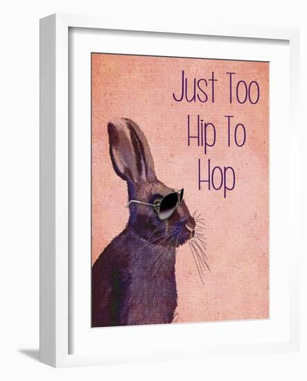 Too Hip to Hop Pink-Fab Funky-Framed Art Print