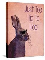 Too Hip to Hop Pink-Fab Funky-Stretched Canvas