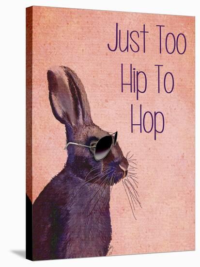 Too Hip to Hop Pink-Fab Funky-Stretched Canvas