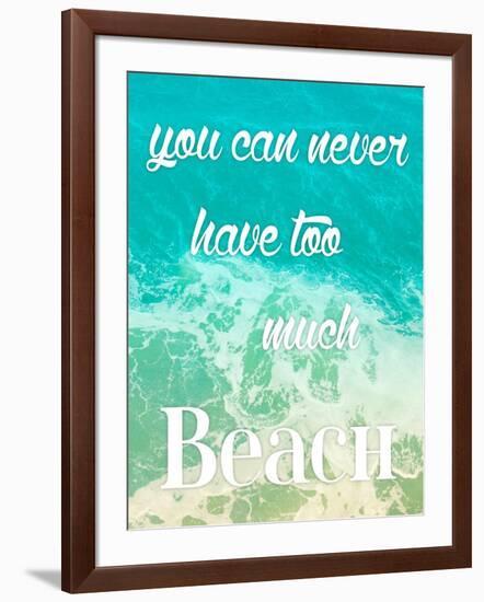 Too Much Beach-Jace Grey-Framed Art Print