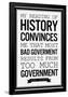 Too Much Government Thomas Jefferson b/w-null-Framed Poster