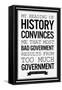 Too Much Government Thomas Jefferson b/w-null-Framed Stretched Canvas