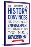 Too Much Government Thomas Jefferson Quote Plastic Sign-null-Stretched Canvas