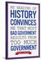 Too Much Government Thomas Jefferson Quote Plastic Sign-null-Stretched Canvas
