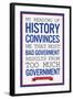 Too Much Government Thomas Jefferson Quote Plastic Sign-null-Framed Art Print