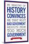 Too Much Government Thomas Jefferson Quote Plastic Sign-null-Mounted Art Print