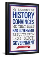 Too Much Government Thomas Jefferson-null-Framed Poster