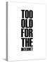 Too Old for the Internet White-NaxArt-Stretched Canvas