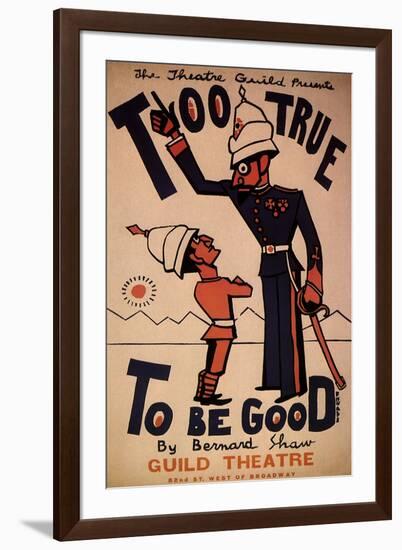 Too True to Be Good by Bernard Shaw at the Guild Theatre, c.1932-Frank Watts-Framed Giclee Print