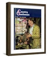 "Too Wet to Plow," Country Gentleman Cover, April 1, 1946-Rudy Pott-Framed Giclee Print