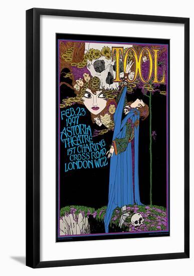 Tool concert poster, London, England-Bob Masse-Framed Art Print