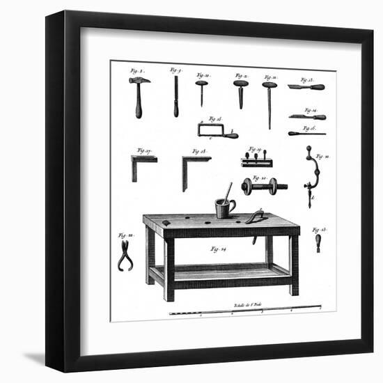 Tools for Making Musical Instruments, C. 1750-null-Framed Art Print