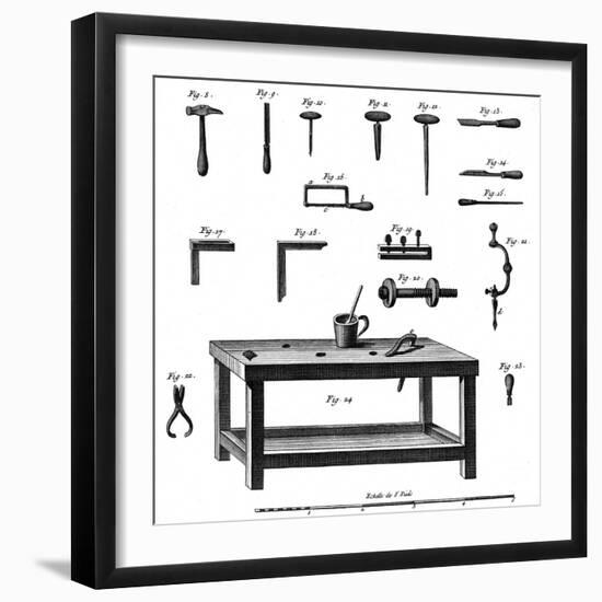 Tools for Making Musical Instruments, C. 1750-null-Framed Art Print