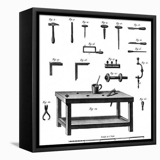 Tools for Making Musical Instruments, C. 1750-null-Framed Stretched Canvas