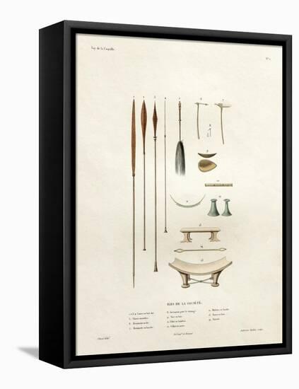 Tools of the Society Islands-Ambroise Tardieu-Framed Stretched Canvas