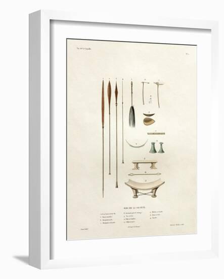 Tools of the Society Islands-Ambroise Tardieu-Framed Giclee Print