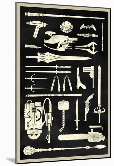 Tools of the Trade - Hero Weapons-null-Mounted Poster