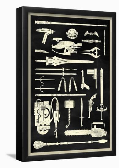 Tools of the Trade - Hero Weapons-null-Framed Poster