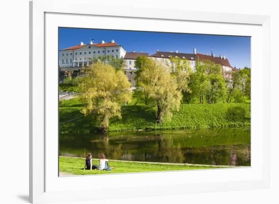 Toompea Hill, Snelli Tiik Lake, Old Town of Tallinn, Estonia, Baltic States, Europe-Nico Tondini-Framed Photographic Print