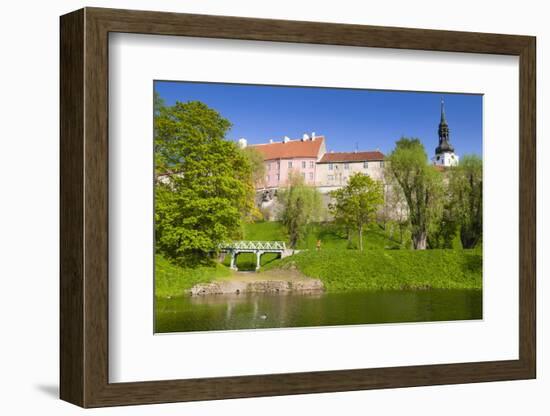 Toompea Hill, Snelli Tiik Lake, Old Town of Tallinn, Estonia, Baltic States, Europe-Nico Tondini-Framed Photographic Print