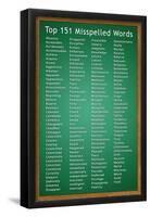 Top 151 Commonly Misspelled Words Educational Poster-null-Framed Poster