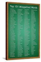 Top 151 Commonly Misspelled Words Educational Poster-null-Stretched Canvas