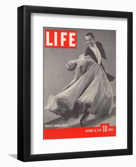 Top Ballroom Dancers, Frank Veloz and Yolanda Casazza, October 30, 1939-Gjon Mili-Framed Photographic Print