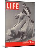 Top Ballroom Dancers, Frank Veloz and Yolanda Casazza, October 30, 1939-Gjon Mili-Mounted Photographic Print