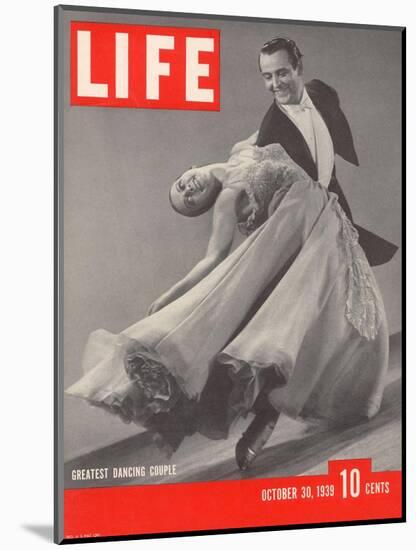 Top Ballroom Dancers, Frank Veloz and Yolanda Casazza, October 30, 1939-Gjon Mili-Mounted Photographic Print