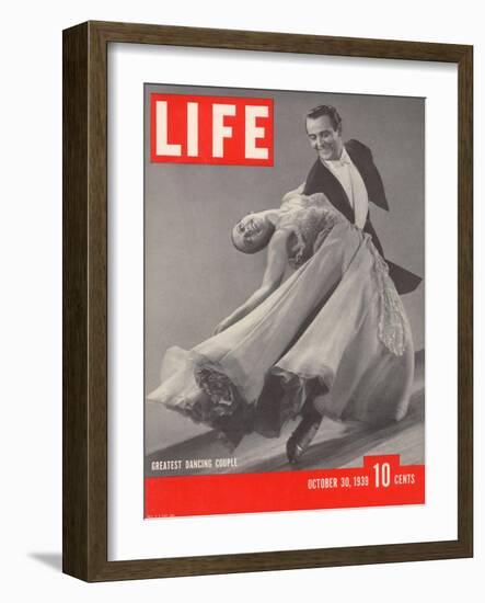 Top Ballroom Dancers, Frank Veloz and Yolanda Casazza, October 30, 1939-Gjon Mili-Framed Photographic Print