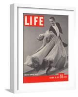 Top Ballroom Dancers, Frank Veloz and Yolanda Casazza, October 30, 1939-Gjon Mili-Framed Photographic Print