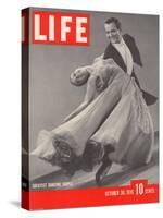 Top Ballroom Dancers, Frank Veloz and Yolanda Casazza, October 30, 1939-Gjon Mili-Stretched Canvas