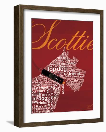 Top Dog Scottie-Dominique Vari-Framed Art Print