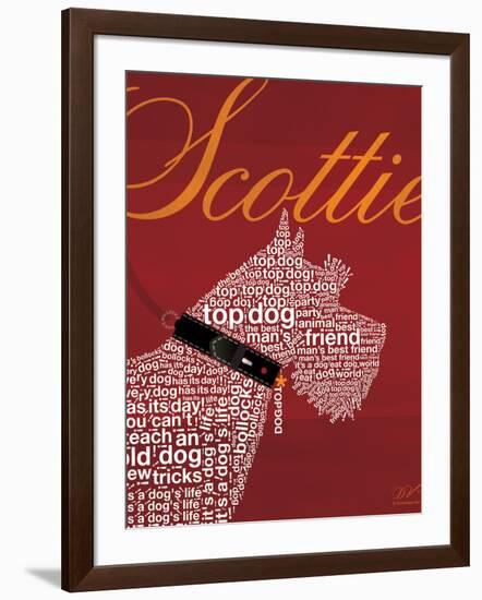 Top Dog Scottie-Dominique Vari-Framed Art Print