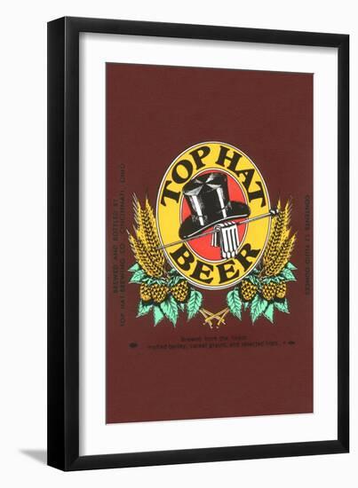 Top Hat Beer-null-Framed Art Print