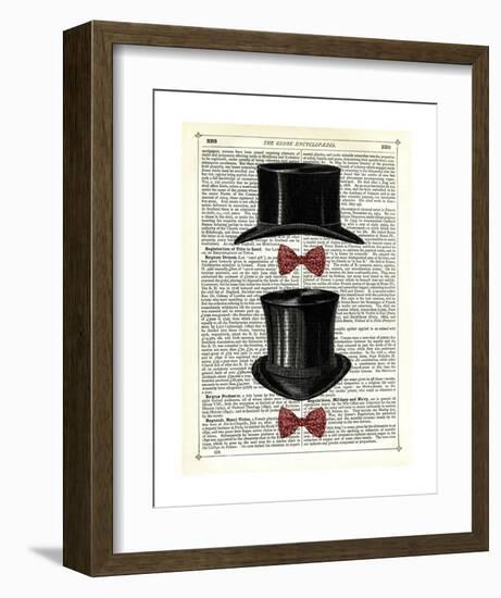 Top Hat & Bow Ties-Marion Mcconaghie-Framed Art Print