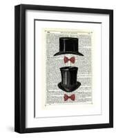 Top Hat & Bow Ties-Marion Mcconaghie-Framed Art Print