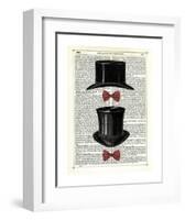 Top Hat & Bow Ties-Marion Mcconaghie-Framed Art Print