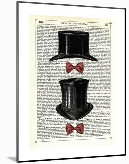 Top Hat & Bow Ties-Marion Mcconaghie-Mounted Art Print