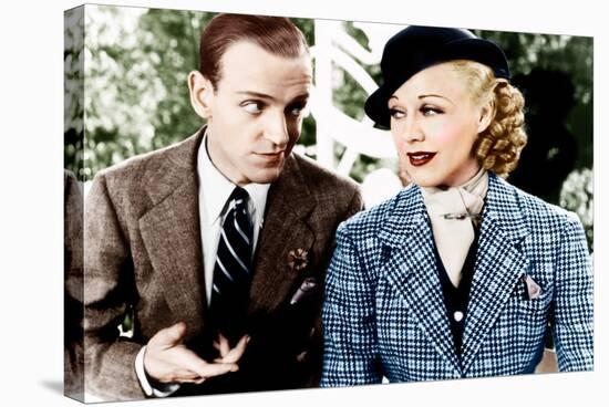 TOP HAT, from left: Fred Astaire, Ginger Rogers, 1935-null-Stretched Canvas