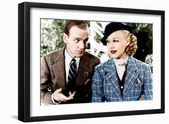 TOP HAT, from left: Fred Astaire, Ginger Rogers, 1935-null-Framed Photo