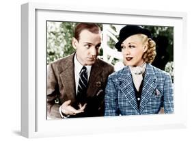 TOP HAT, from left: Fred Astaire, Ginger Rogers, 1935-null-Framed Photo