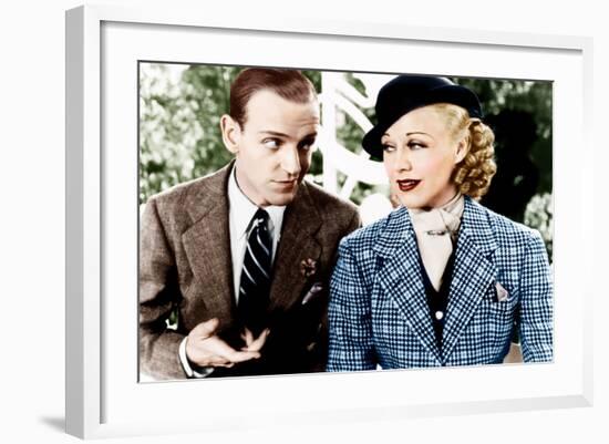 TOP HAT, from left: Fred Astaire, Ginger Rogers, 1935-null-Framed Photo