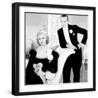 Top Hat, Ginger Rogers, Fred Astaire, 1935-null-Framed Premium Photographic Print